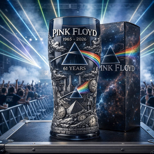 Pink Floyd 1965–2026 61st Anniversary 3D Relief Pint Glass