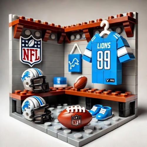 🏈 NFL LEGO® Locker Room – Build Your Ultimate Football Headquarters!